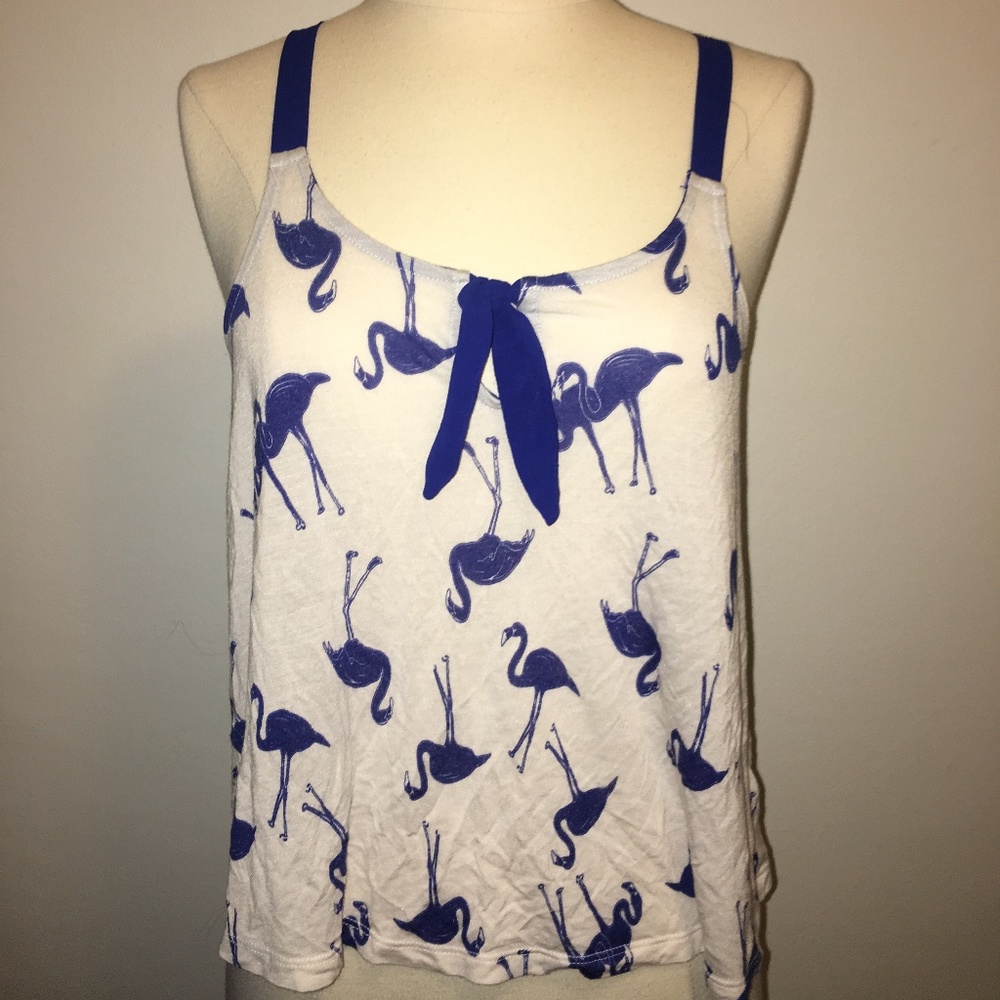Blue Flamingo Tank Top
